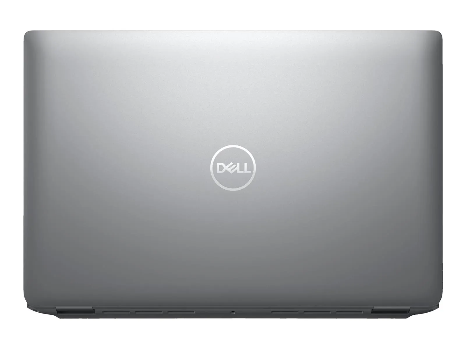 Rückansicht eines geschlossenen Dell Latitude E5440 Laptops mit silbernem Gehäusedeckel und zentralem Dell-Logo