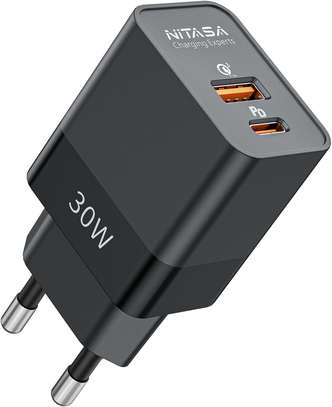 Universal USB-C Ladegerät 30W | 2 Port Netzteil für Apple und Samsung