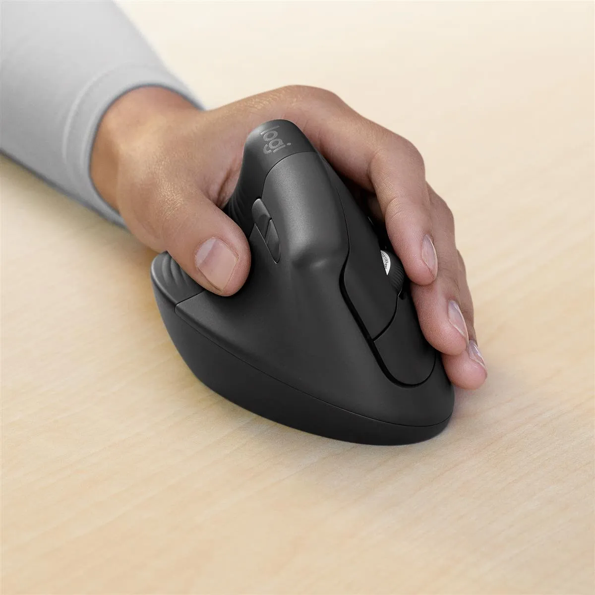 Logitech Lift for Business | Vertikale Maus | ergonomisch | für Linkshänder