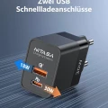 Universal USB-C Ladegerät 30W | 2 Port Netzteil für Apple und Samsung