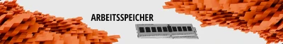 Header-Banner Arbeitsspeicher mit dargestellten RAM-Modulen
