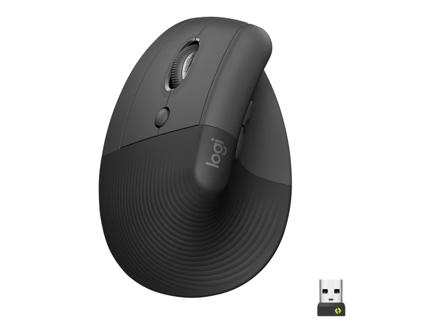 Logitech Lift for Business | Vertikale Maus | ergonomisch | für Linkshänder
